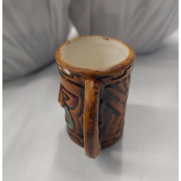 Vintage Tiki Totem Pole Double Shot Glass - Picture 4 of 6